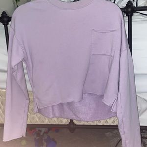 purple aerie sweatshirt